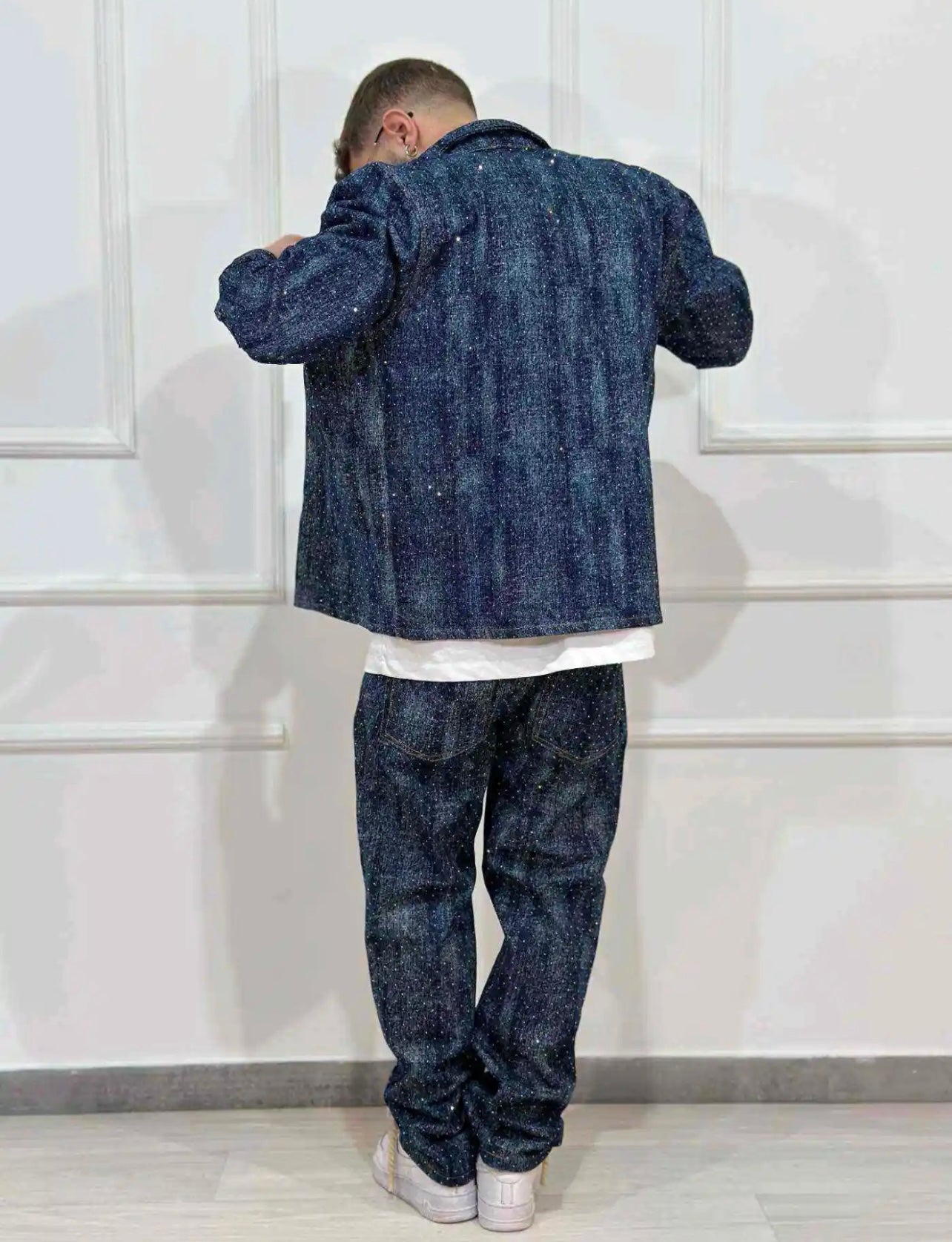 COORDINATO  BRILLANTINATO JEANS